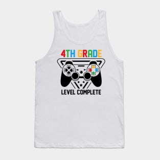 4th Grade Level Complete Gamer Boys Graduation Gifts Tank Top